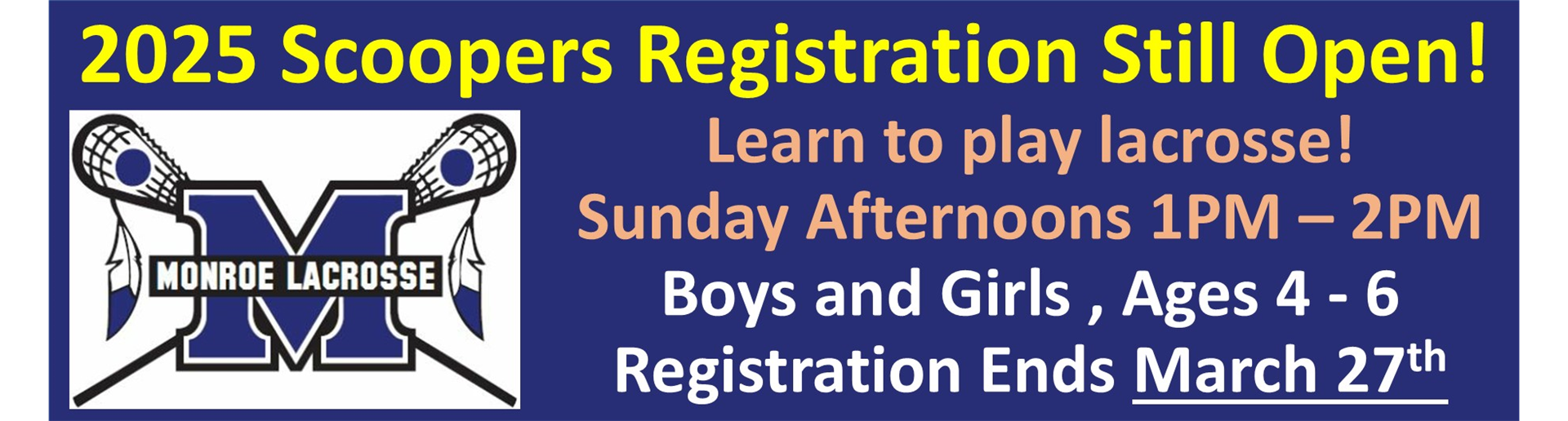 Spring 2025 Scoopers Registration Still Open