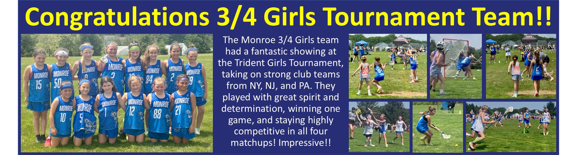 3/4 Girls @ Club Tournament
